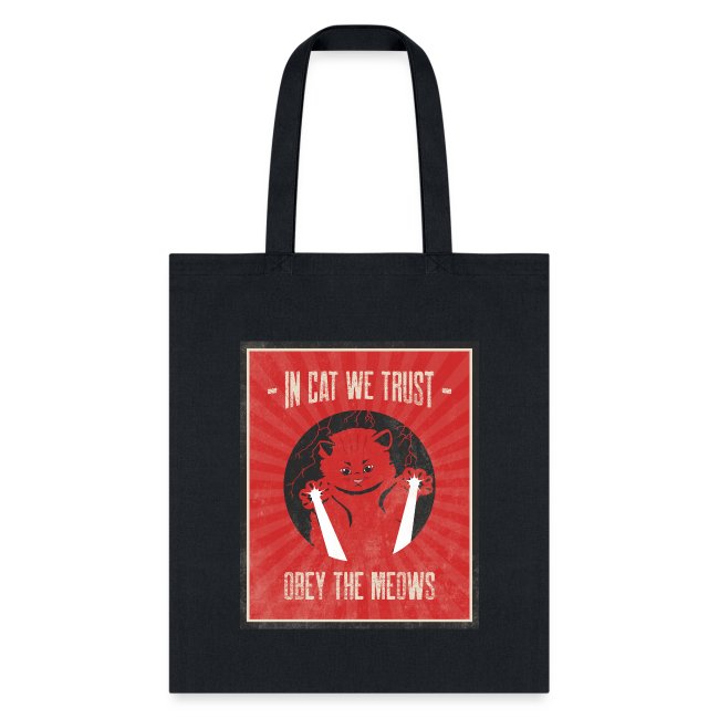 4785 OBEY THE MEOWS Tote Bag