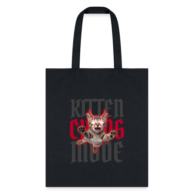 4785 KITTEN CHAOS MODE Tote Bag