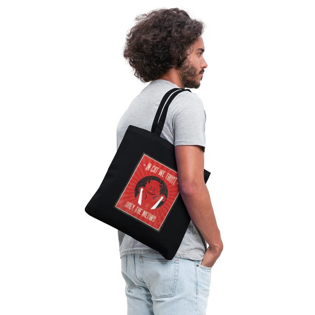 4785 OBEY THE MEOWS Tote Bag